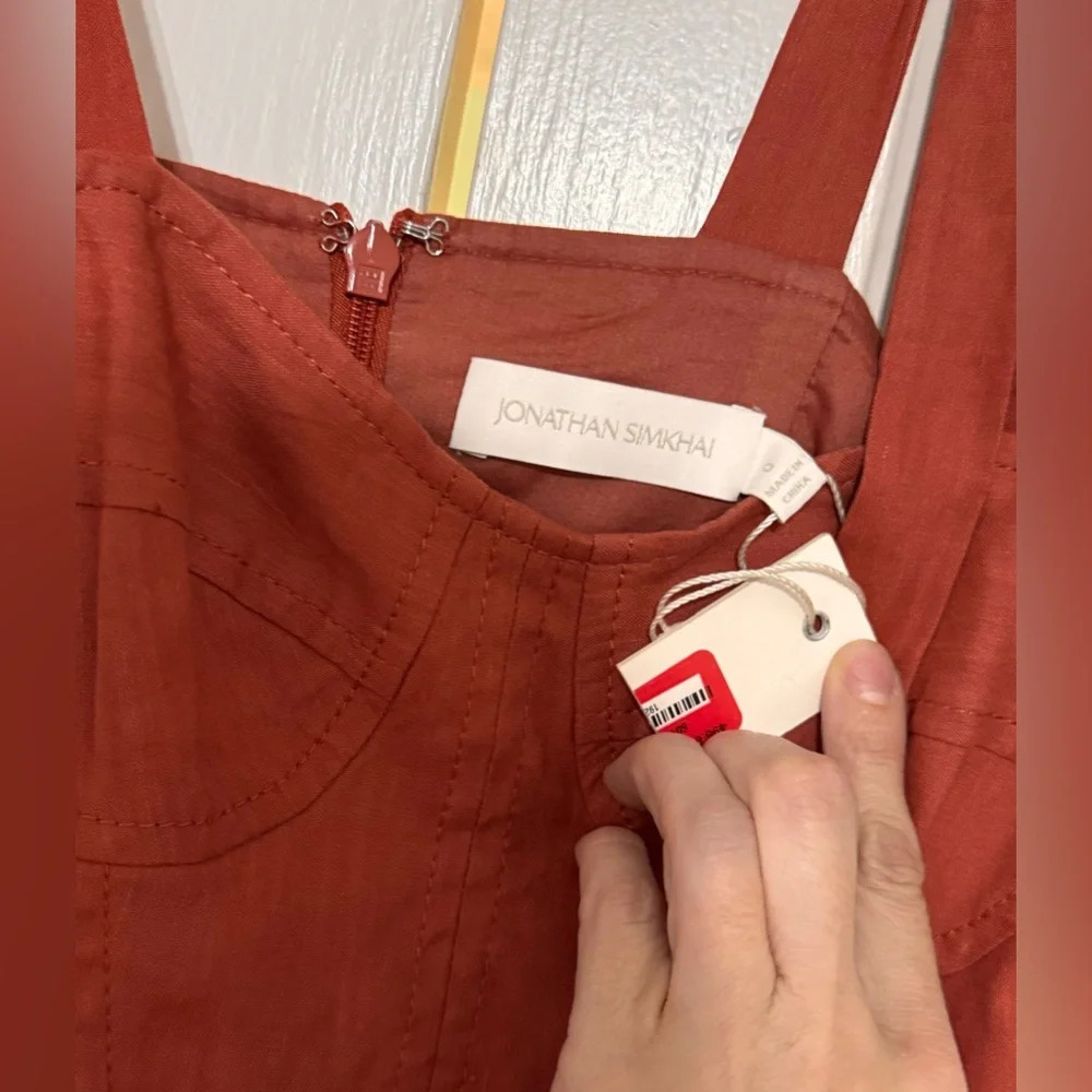 JONATHAN SIMKHAI Georgia Bustier Midi Dress - Picture 7 of 7
